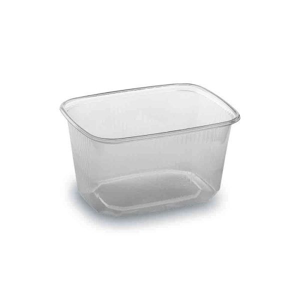 Rechteckbecher Verpackungsbecher 300 ml klar (100 Stk.)